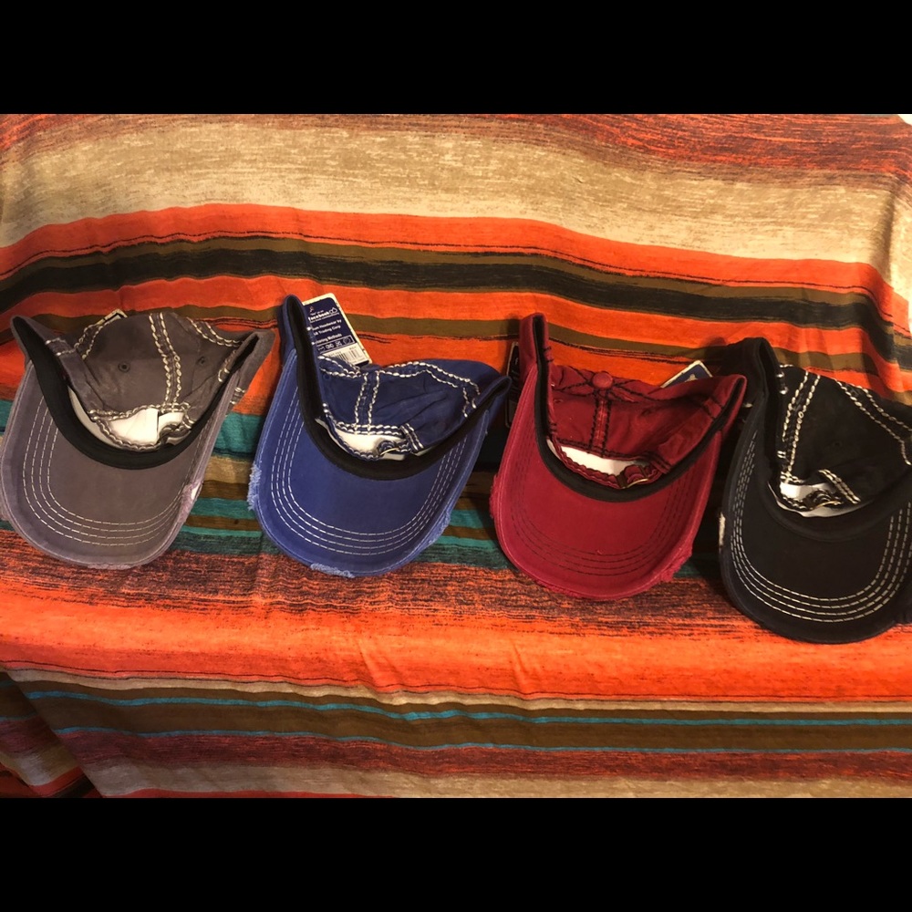 🦧 Rockstar Distressed Colored Baseball Cap Hat - Picture 6 of 6